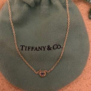 Tiffany and Co Peretti Color by the Yard Aquamarine Pendant in Silver.